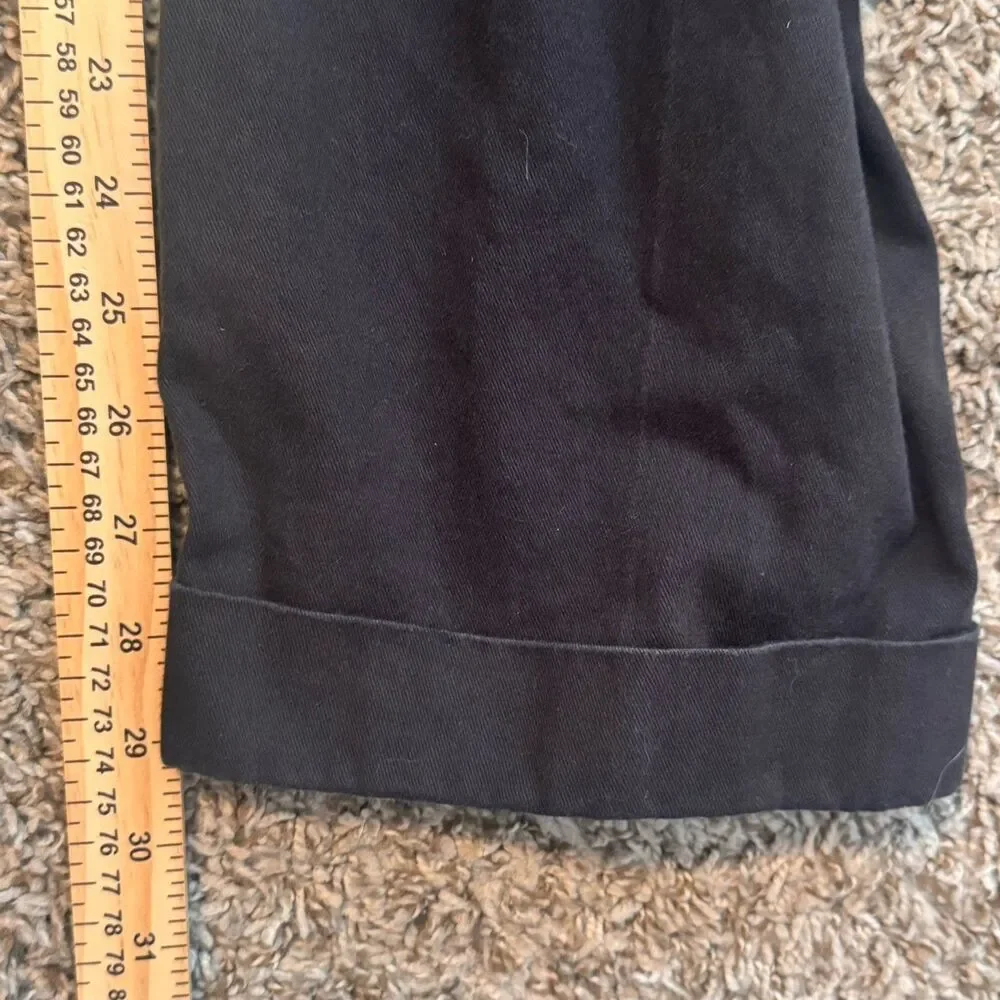 Polo Ralph Lauren Hammond Chino Men’s Black Pleated Cuffed Cotton Pants 34x30